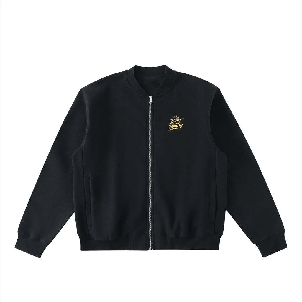 Built From Royalty Legacy Essential Zip-Up Fleeced Varsity Jacket