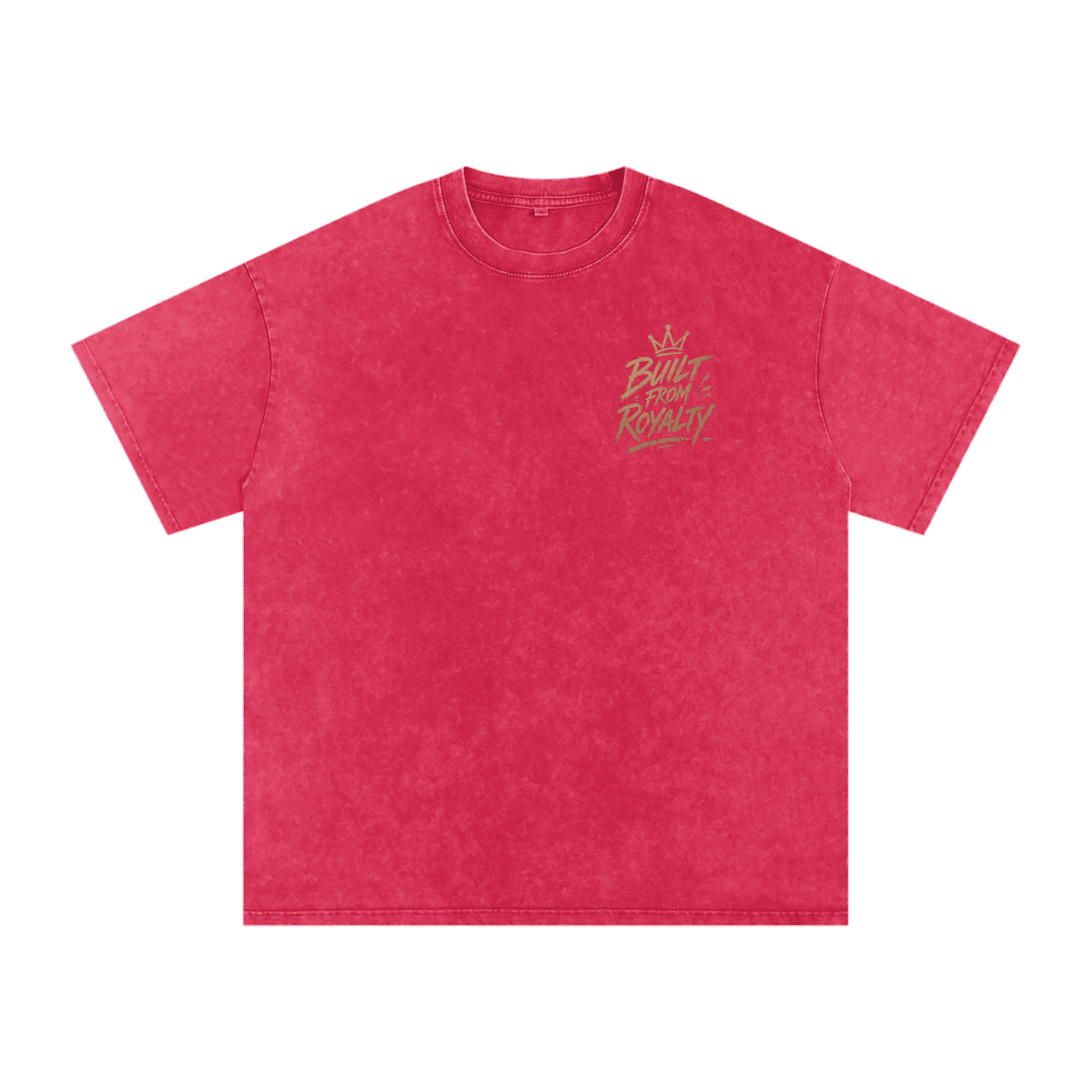 Built From Royalty Signature Washed Oversized Cotton T-Shirt - Built From Royalty