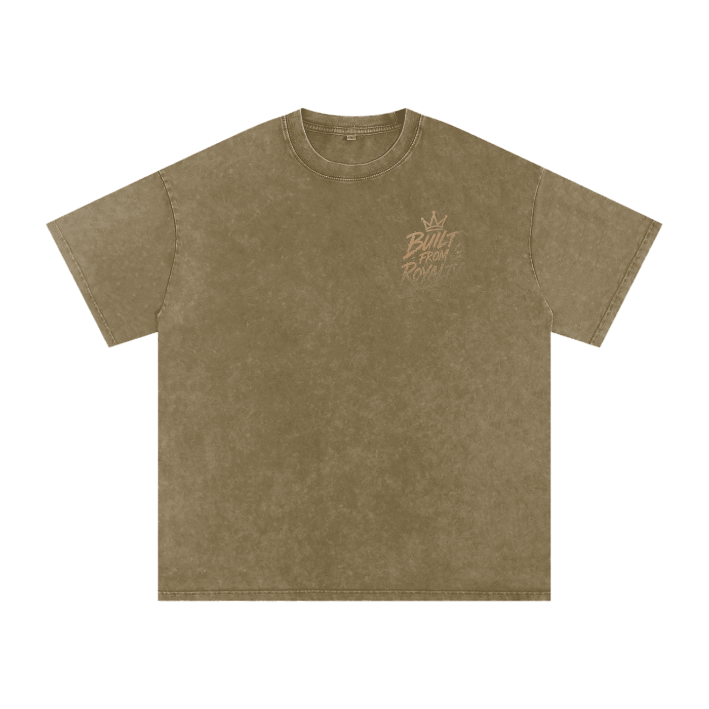 Built From Royalty Signature Washed Oversized Cotton T-Shirt - Built From Royalty