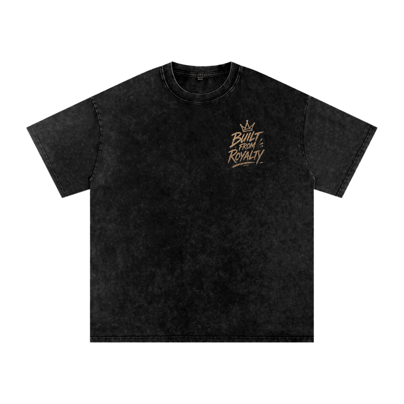 Built From Royalty Signature Washed Oversized Cotton T-Shirt - Built From Royalty
