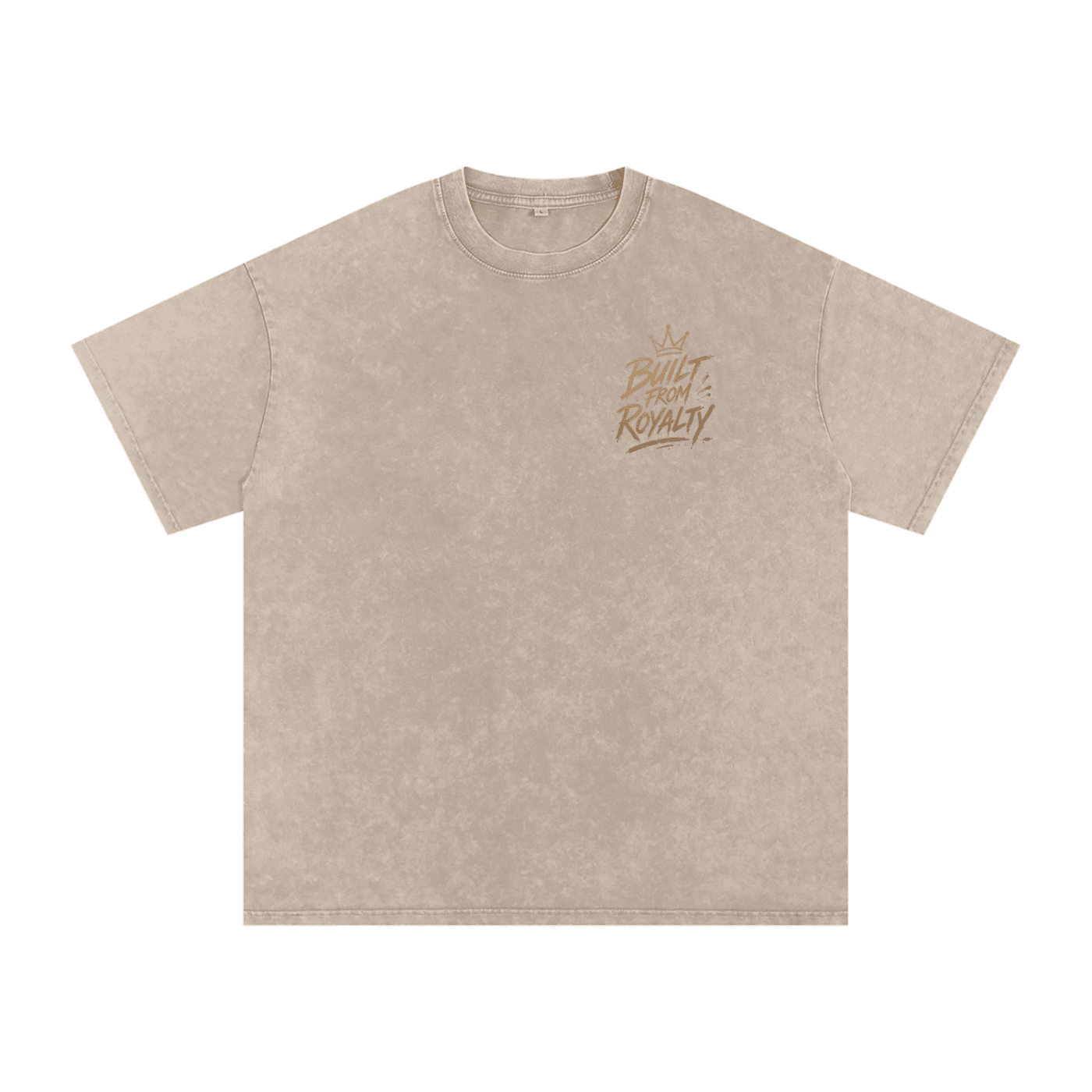 Built From Royalty Signature Washed Oversized Cotton T-Shirt - Built From Royalty
