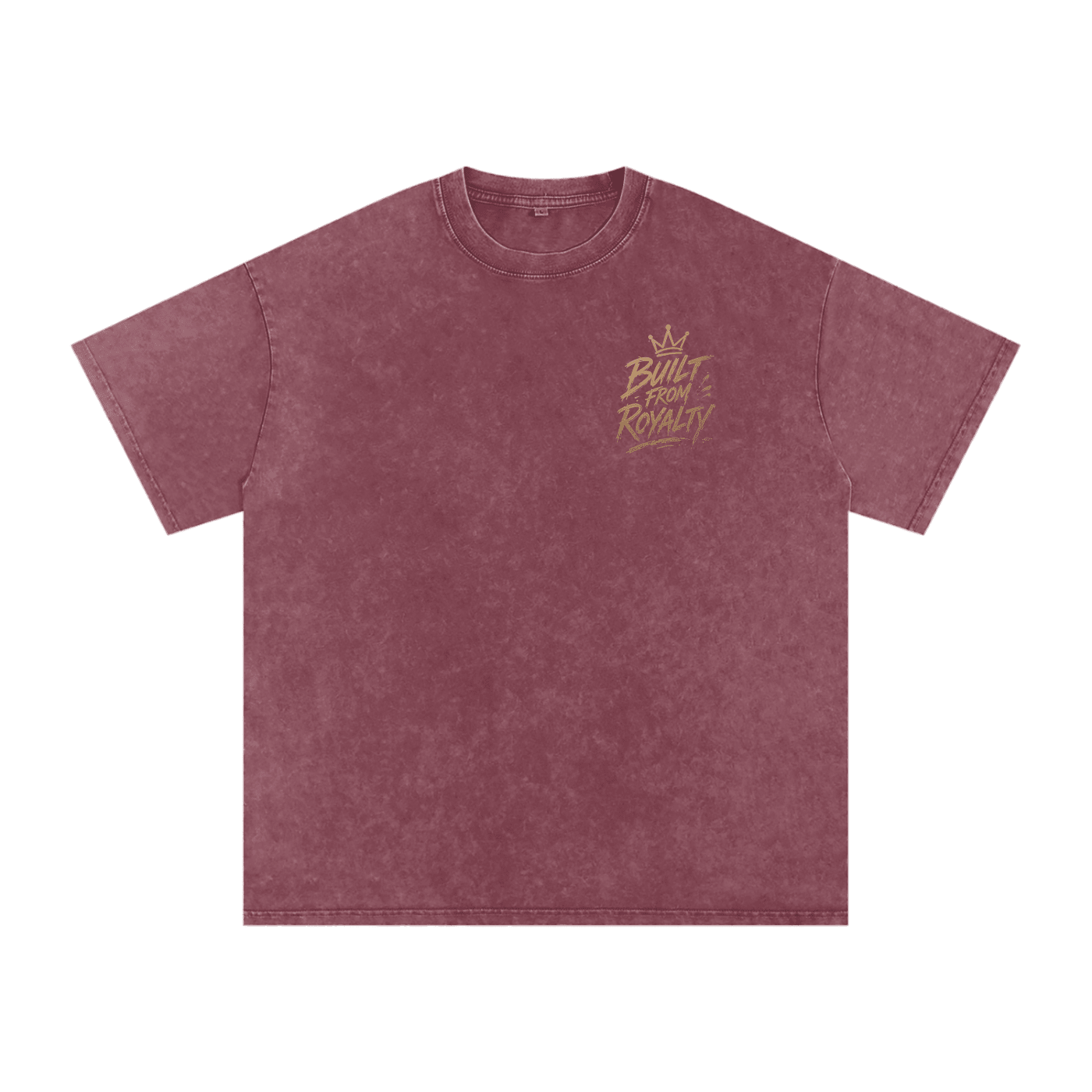 Built From Royalty Signature Washed Oversized Cotton T-Shirt - Built From Royalty