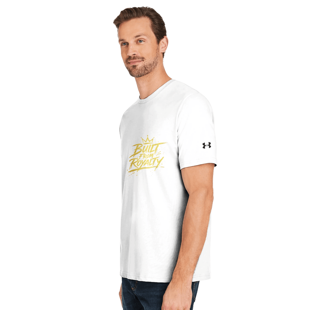Built From Royalty x Under Armour - Legacy Athletic Crewneck T-Shirt | Under Armour 1383264 White/black - Built From Royalty