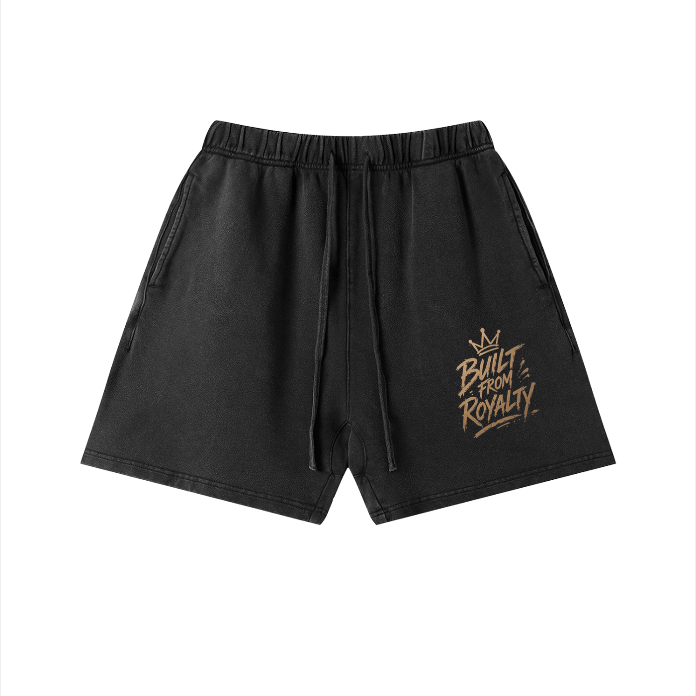 Built From Royalty Signature Unisex Vintage Wash Cotton Shorts