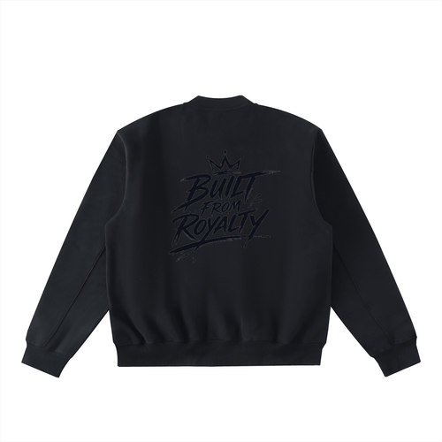Essential Zip - Up Fleeced Varsity Jacket - Built From Royalty