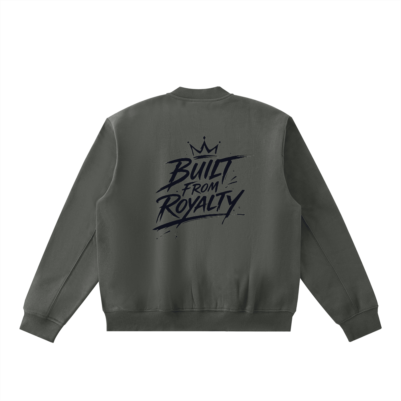 Essential Zip - Up Fleeced Varsity Jacket - Built From Royalty